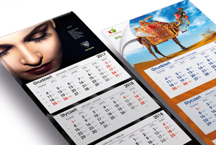 3 part wall calendars