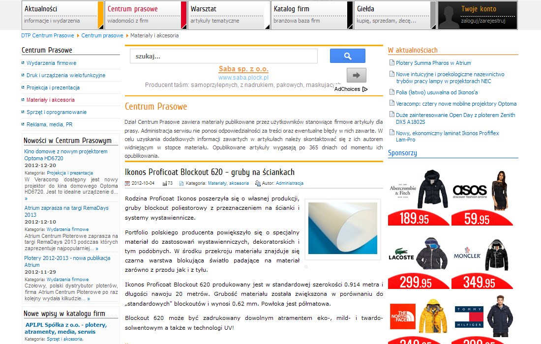 Web Design, Print design ENSICO Portfolio Studio Graficzne ENSICO Radom