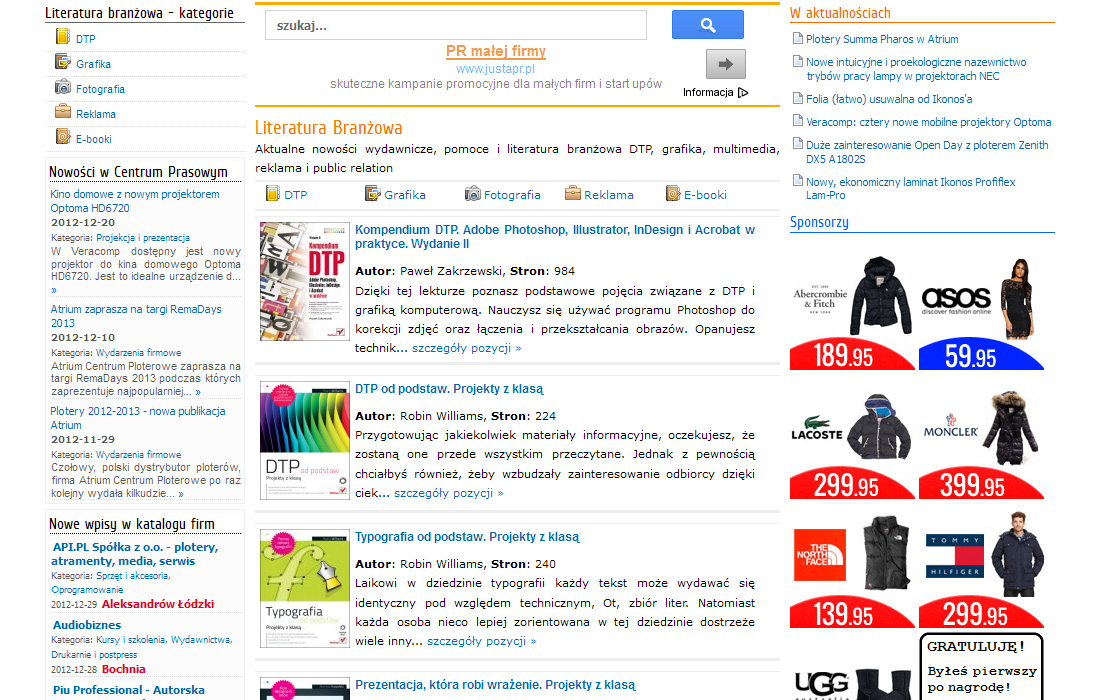 Web Design, Print design ENSICO Portfolio Studio Graficzne ENSICO Radom