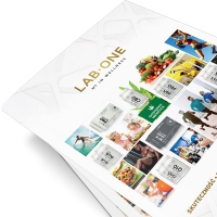 Advertising folder with product catalog