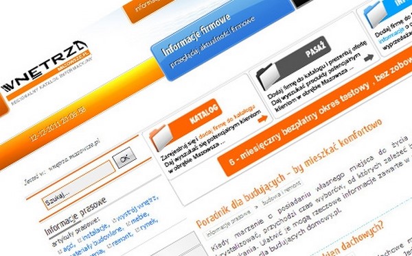 Wnętrza, tematyczny katalog firm